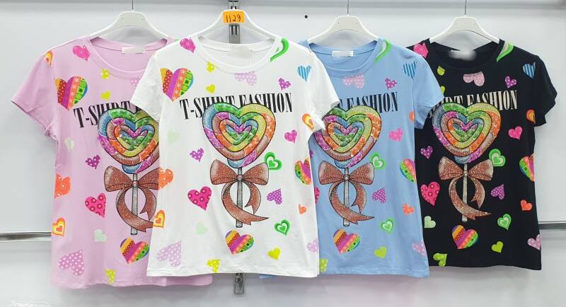 Bluzki damskie Roz M-2XL, Mix Kolor Paczka 12 szt